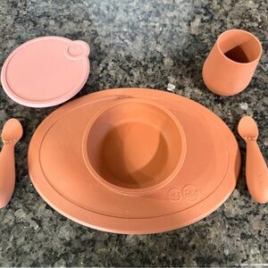 EZPZ First Foods Feeding Set in Terracotta